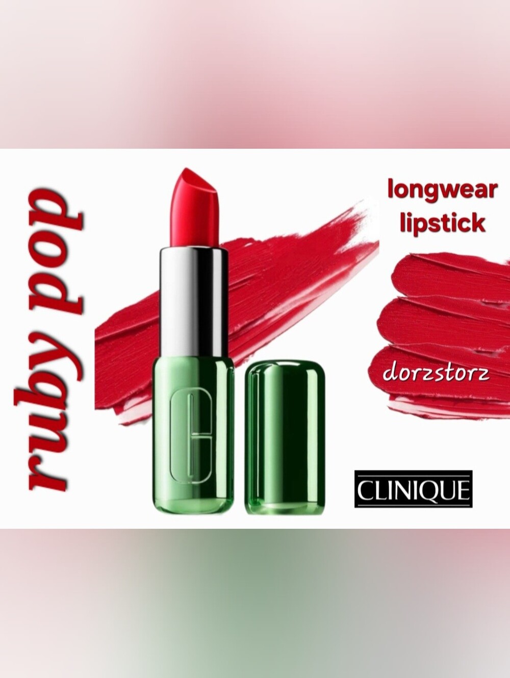 CLINIQUE Longwear Lipstick • RUBY POP • 0.13 oz • Discontinued • New in box